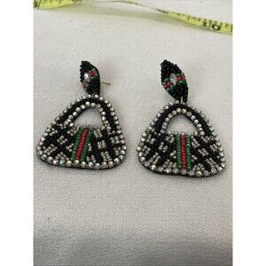 Rhia Fashion Handbag Seed Bead Earrings